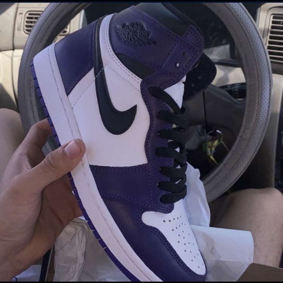 Jordan 1 Court purple white size 8.5 main image 4